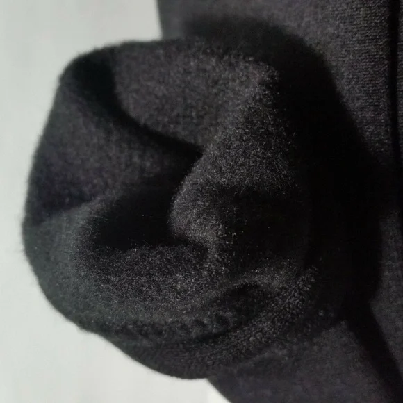 Black Fleece Lined Footless Tights Small Leggings - Picture 2 of 9